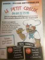 Le Petit Creux menu