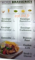 Le Mistral menu