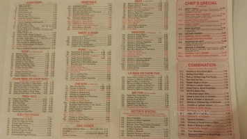 China Wok menu