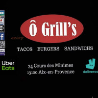 O Grill's menu