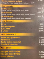 La Tour De Pizz' menu