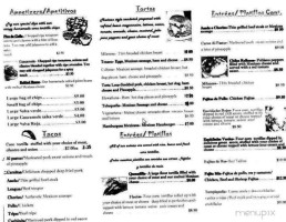 El Tarasco menu