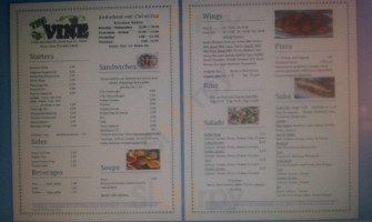 The Jammin' Vine menu