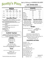 Pizza Hut menu