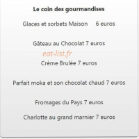 Hostellerie De La Poste menu