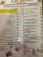 Las Brisas menu