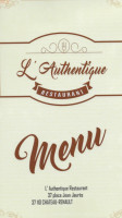 L'authentique menu