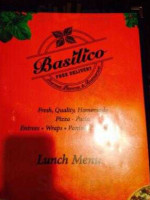 Basilico Gourmet Pizzeria menu