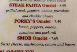 Park Place Diner menu