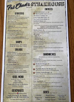 Fat Chad's Tap Steakhouse menu