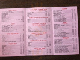 Wing Wah menu