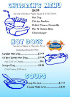 Scoops Pizza Grill menu