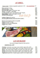 La Terrasse menu