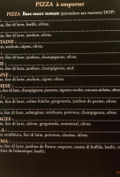 La pataterie menu