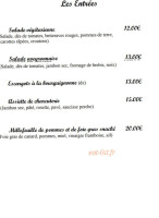 Le Village menu