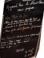 Le Neuvillois menu