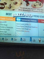 Dairy Queen menu