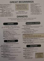 Kissner's menu