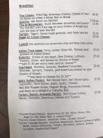 Common Grounds Caffe menu