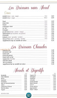 La Couronne menu