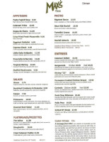 Max's Market Eatery menu