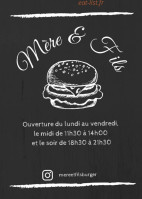 Mère Et Fils menu