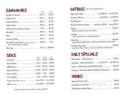 Big Mike's Smokin Bbq Grill menu