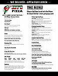 Jet's Pizza menu