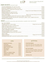 Pines Eatery Spirits menu