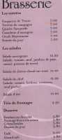 Le Patio menu