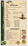 Wasabi Sushi menu