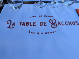 La Table De Bacchus food