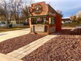 The Dry Bean Coffee Shed outside