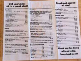 Dairy Barn menu