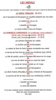 Le Chambolle menu