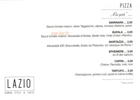 Lazio menu