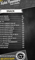 Kedai Nusantara menu