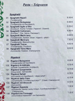 Pizzeria Da Marisa menu