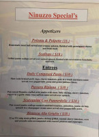 Ninuzzo Trattoria menu