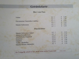 Gasthof zum Schwanen menu