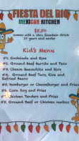 Fiesta Mexicana menu