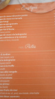 Le Jardin d'Italie menu