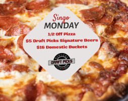 Draft Picks Burgers Pizza Beer food