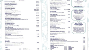 The Boatyard menu