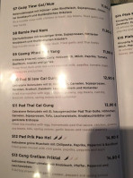 Champa Thai menu