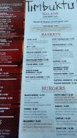 Timbuktu menu