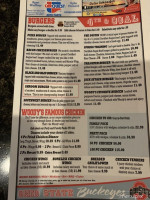 Woody's Diner menu