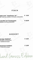 Landhaus Wiedemann menu