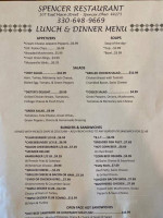 Spencer menu