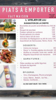 L'atelier De Lili menu